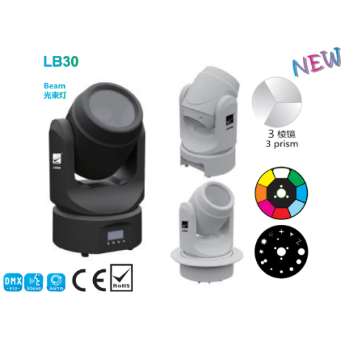 Bigdipper embedded Stage Led Light Moving Head Light 30W LED beam light wiht 3prisim for bar